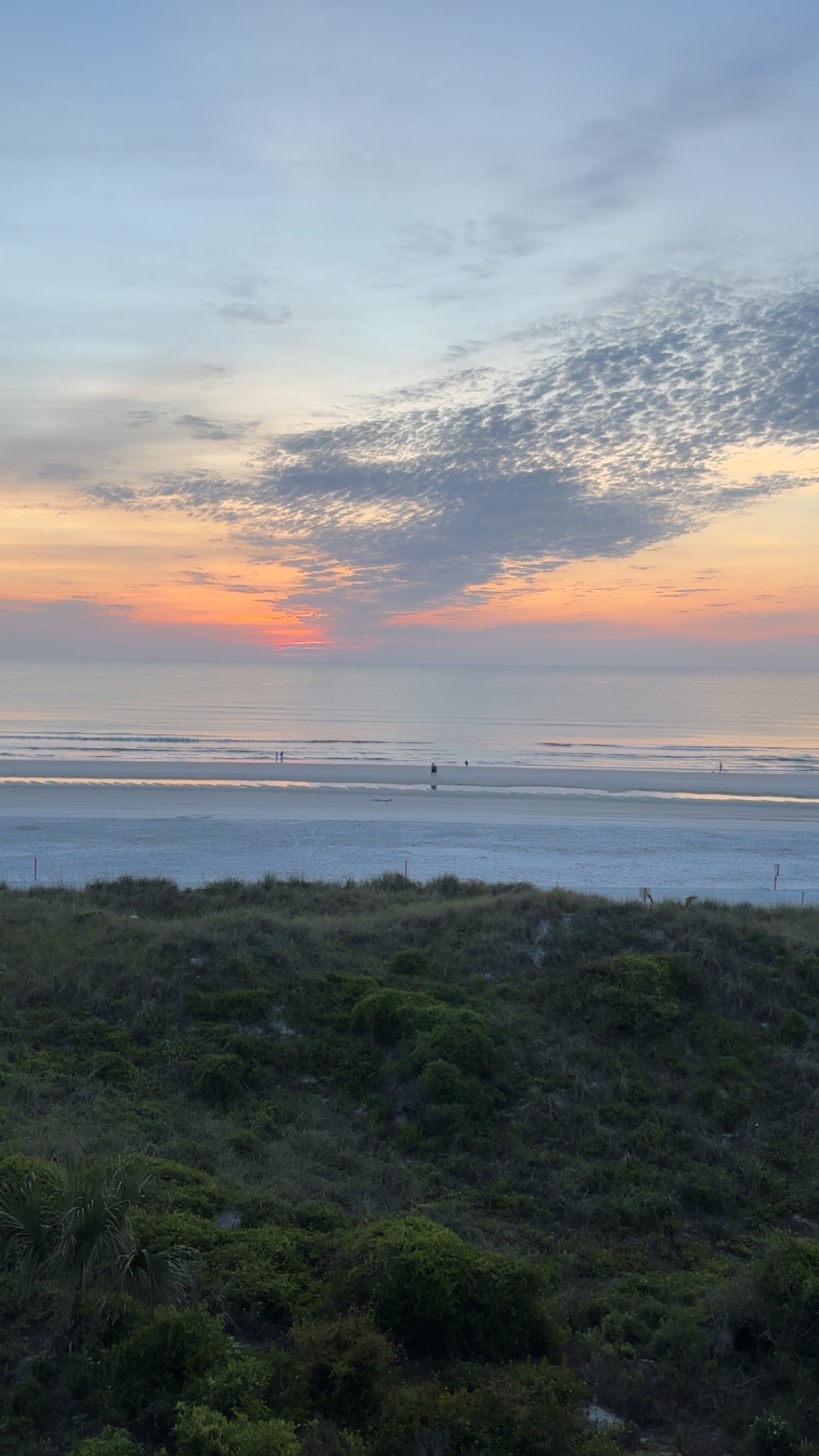 Sunset over the ocean